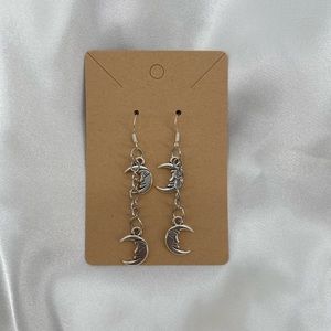 Handmade moon earrings
